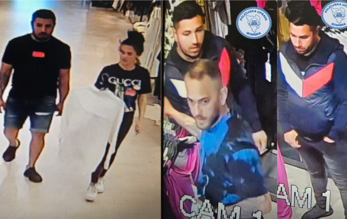 Prepoznajte ih? Policija traži kradljivce odjeće u Poreču!